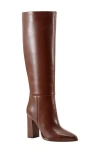 Marc Fisher Ltd Women's Lannie Pointy Toe Block Heel Knee High Dress Boots In Dbr01