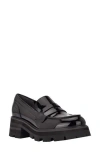 Marc Fisher Ltd Latika Platform Loafer In Black Patent