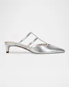 Marc Fisher Ltd Kodie Kitten Heel Pointed Toe Mule In Silver