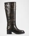 Marc Fisher Ltd Dariya Knee High Riding Boot In Dark Brown