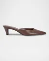 Marc Fisher Ltd Women's Rosa Pointy Toe Slip-on Dress Mules In Dark Brown