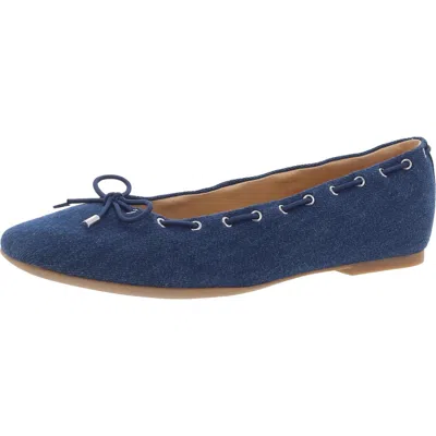 Marc Fisher Ltd Letizia 2 Womens Bow Denim Ballet Flats