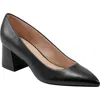 Marc Fisher Ltd Lewisa Pointed Toe Pump In Black Leather