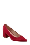 Marc Fisher Ltd Lewisa Pointed Toe Pump In Medium Red