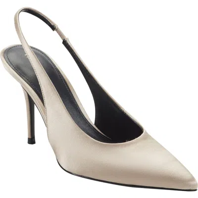 Marc Fisher Ltd Leynne Slingback Pointed Toe Pump In Neutral