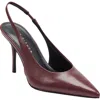 Marc Fisher Ltd Leynne Slingback Pointed Toe Pump In Red