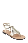 Marc Fisher Ltd Lille Ankle Strap Sandal In Metallic