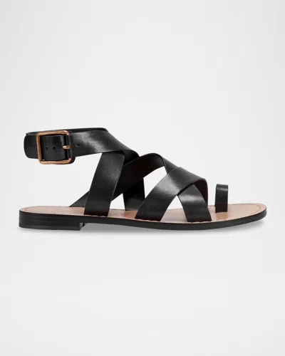 Marc Fisher Ltd Lollie Flat Leather Sandals