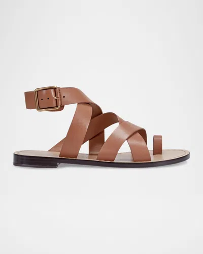 Marc Fisher Ltd Lollie Flat Leather Sandals