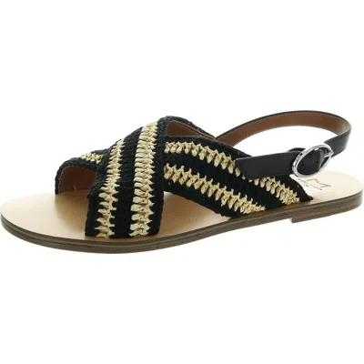 Marc Fisher Ltd Lonnie Womens Adjustable Flat Ankle Strap In Black