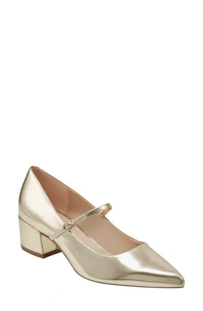 Marc Fisher Ltd Luccie Pointed Toe Pump In Gold