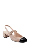 Marc Fisher Ltd Martie Slingback Mary Jane Pump In Medium Natural