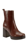 Marc Fisher Ltd Marysa Block Heel Platform Bootie In Medium Brown 210