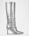 Marc Fisher Ltd Narysa Pointed Toe Knee High Boot In Pewter