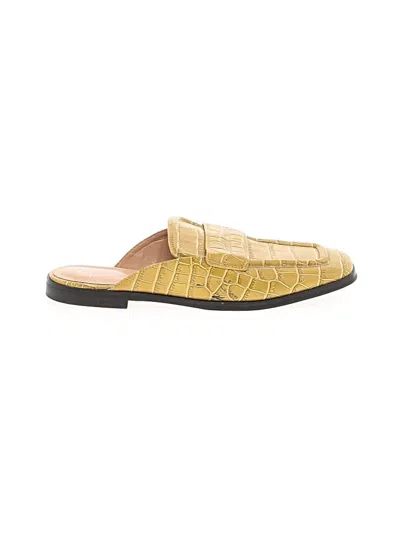 Pre-owned Marc Fisher Ltd Mule/clog In Yellow