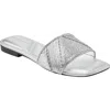 Marc Fisher Ltd Murphy Slide Sandal In Silver