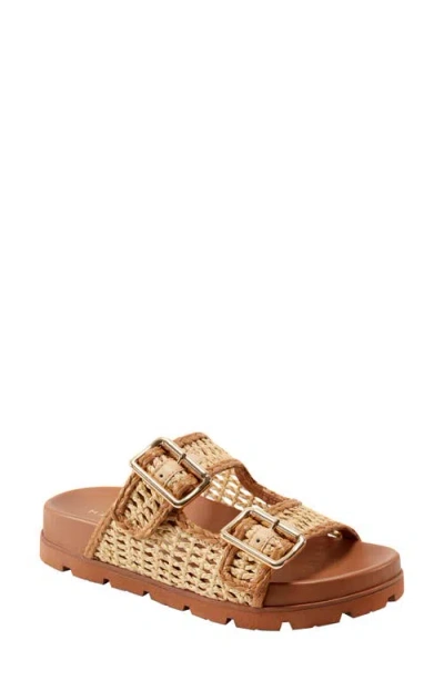 Marc Fisher Ltd Mylan Two-strap Sandal In Natural,brown