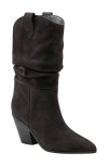 Marc Fisher Ltd Myleea Bootie In Dark Brown Suede
