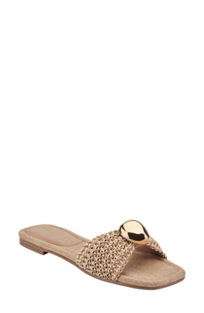 Marc Fisher Ltd Nalena Slide Sandal In Brown