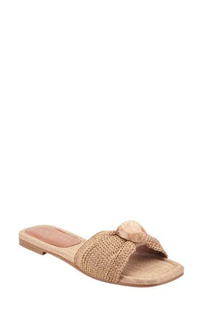 Marc Fisher Ltd Nalena Slide Sandal In Medium Natural
