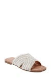 Marc Fisher Ltd Narda Raffia Slide Sandal In Ivory Woven