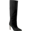 Marc Fisher Ltd Narysa Pointed Toe Knee High Boot In Black Suede