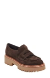 Marc Fisher Ltd Norton Lug Sole Penny Loafer In Brown