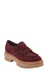 Marc Fisher Ltd Norton Lug Sole Penny Loafer In Red