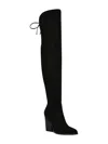 Marc Fisher Ltd Okun Boots Women's Us 7.5 Black Over The Knee Block Heel Zpo3485 In Black