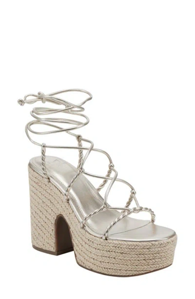 Marc Fisher Ltd Oliver Platform Sandal In Gold 710