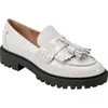Marc Fisher Ltd Women's Ozzie Slip-on Lug-sole Casual Loafers In Ivory