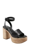 Marc Fisher Ltd Palyca Platform Sandal In Black 001