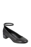 Marc Fisher Ltd Parri Ankle Strap Pump In Black