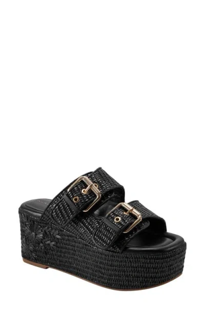 Marc Fisher Ltd Poppy Platform Sandal In Black