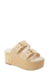 Marc Fisher Ltd Poppy Platform Sandal In Light Natural