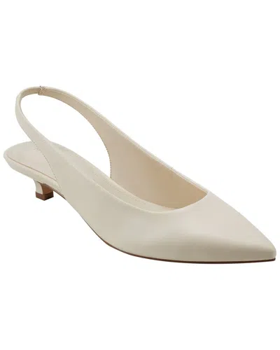 Marc Fisher Ltd Posey Kitten Heel Slingback Pump In White