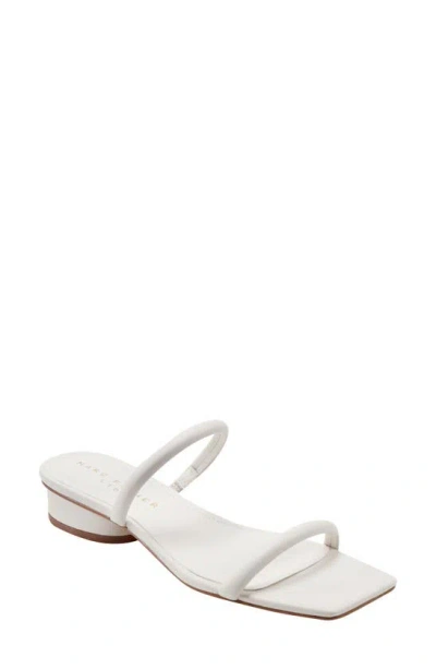 Marc Fisher Ltd Raelyn Sandal In Cream Leather