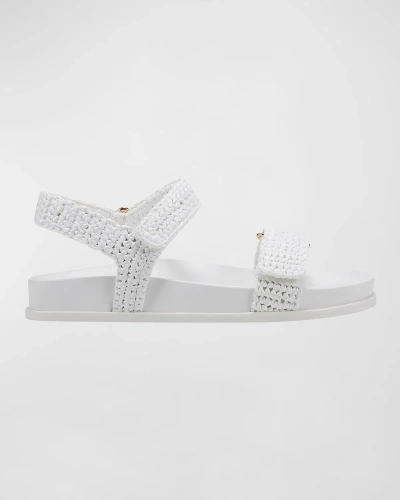 Marc Fisher Ltd Raffia Dual-grip Comfort Sandals In Ivory
