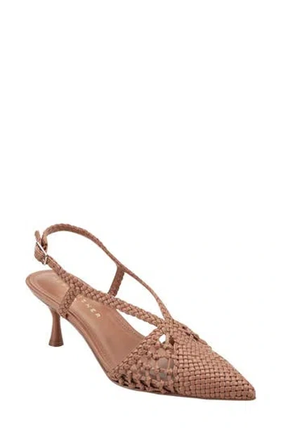 Marc Fisher Ltd Reagan Slingback Pump In Brown