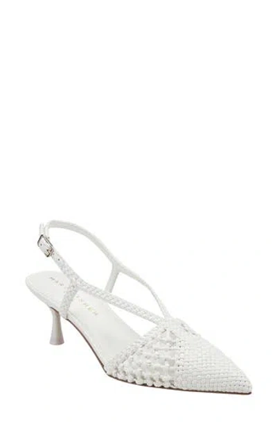 Marc Fisher Ltd Reagan Slingback Pump In White