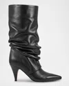 Marc Fisher Ltd Paityn Slouch Pointed Toe Boot In Black