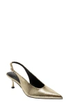 Marc Fisher Ltd Reynna Pointed Toe Slingback Pump In Gold