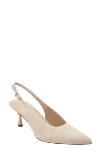 Marc Fisher Ltd Reynna Pointed Toe Slingback Pump In Neutral