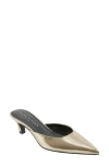 Marc Fisher Ltd Women's Rosa Pointy Toe Slip-on Dress Mules In Gold