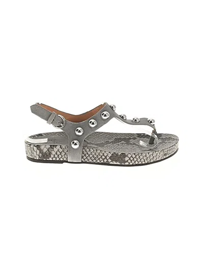 Pre-owned Marc Fisher Ltd Sandals In Gray
