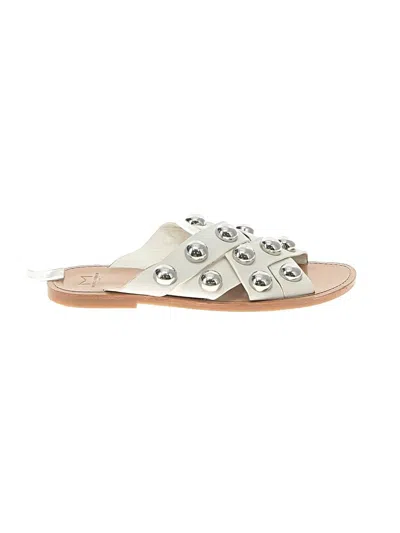Pre-owned Marc Fisher Ltd Sandals In White