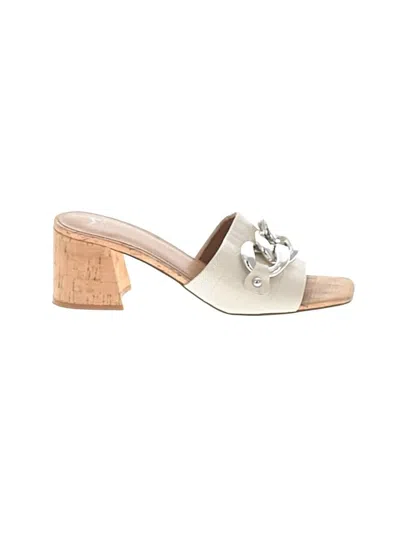 Pre-owned Marc Fisher Ltd Sandals In White