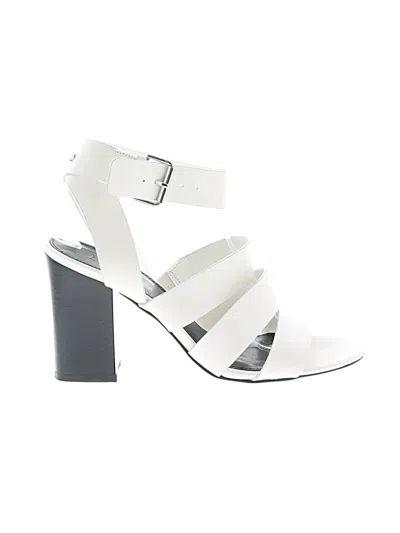 Pre-owned Marc Fisher Ltd Sandals In White