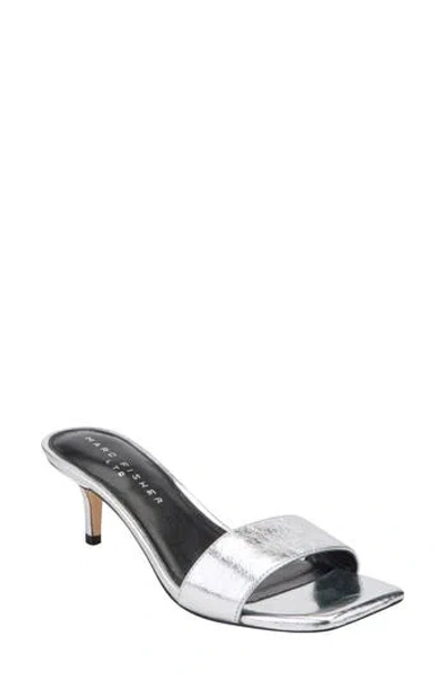 Marc Fisher Ltd Sidnee Sandal In Silver