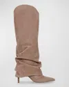 Marc Fisher Ltd Nairine Knee High Boot In Med Natural